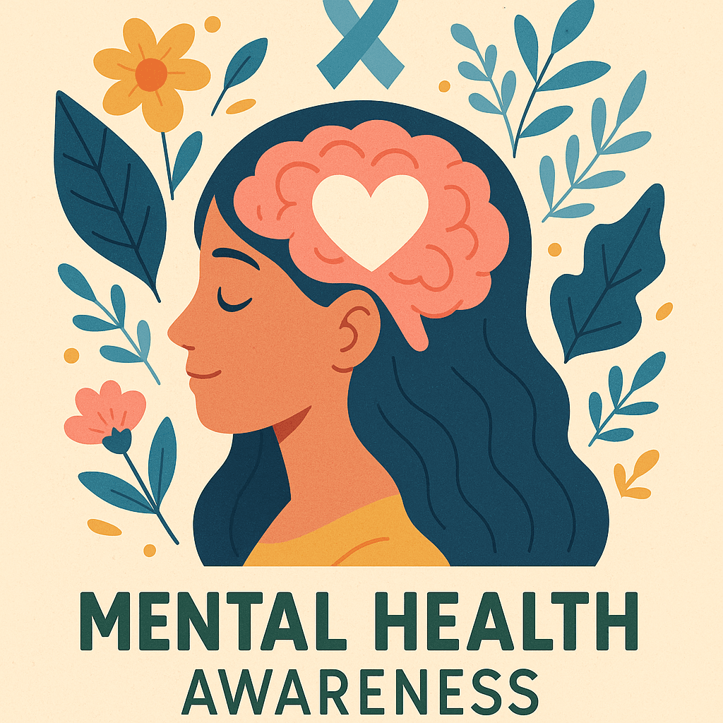 illustration showing mental health awareness